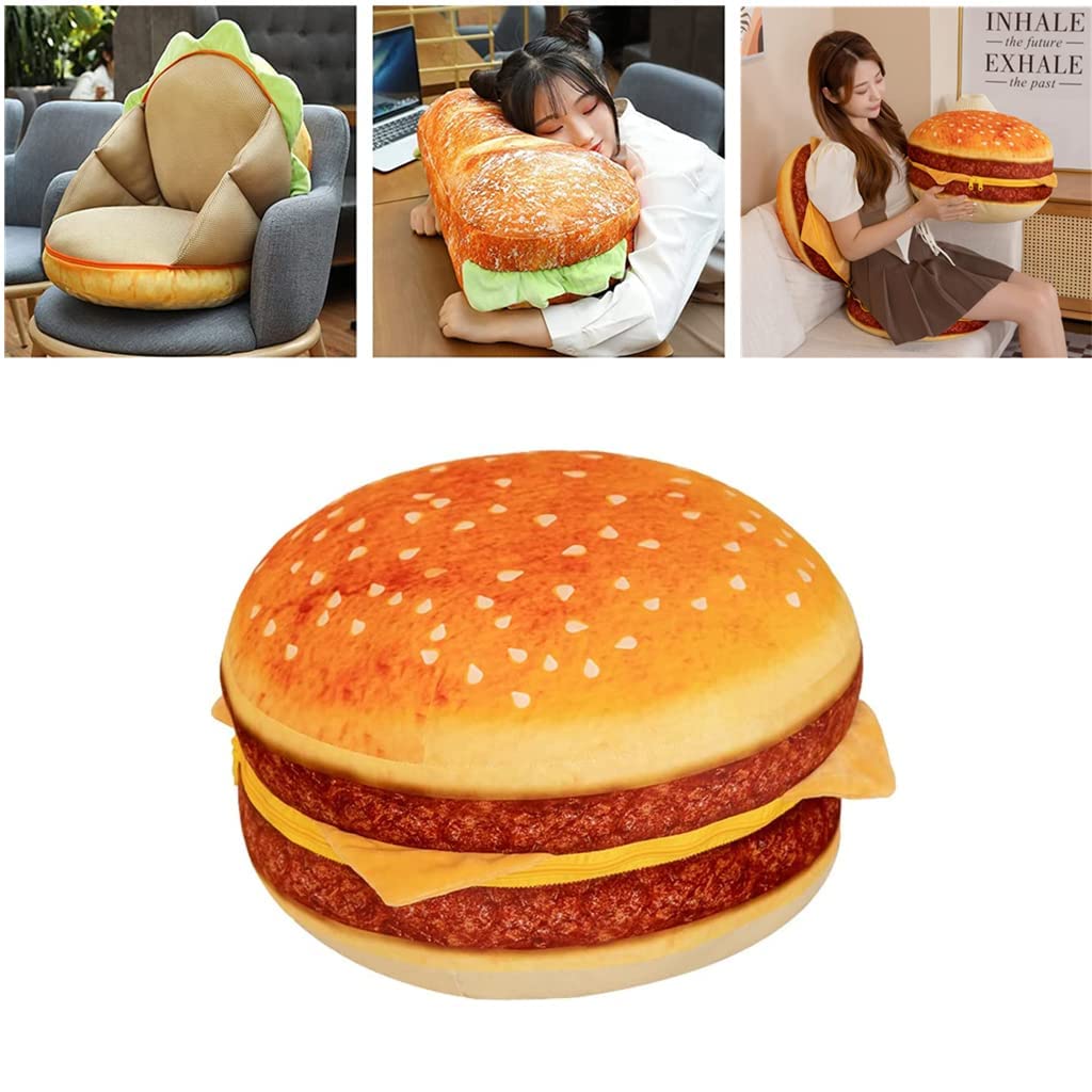 Amazon｜Goderat 大型 3D シミュレーション バーガー プラッシュ 枕